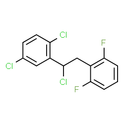 ChemSpider 2D Image | 2-[2-Chloro-2-(2,5-dichlorophenyl)ethyl]-1,3-difluorobenzene | C14H9Cl3F2