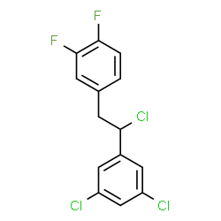 ChemSpider 2D Image | 4-[2-Chloro-2-(3,5-dichlorophenyl)ethyl]-1,2-difluorobenzene | C14H9Cl3F2