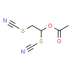 ChemSpider 2D Image | 1,2-Dithiocyanatoethyl acetate | C6H6N2O2S2