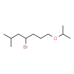 ChemSpider 2D Image | 4-Bromo-1-isopropoxy-6-methylheptane | C11H23BrO