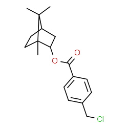 ChemSpider 2D Image | 1,7,7-Trimethylbicyclo[2.2.1]hept-2-yl 4-(chloromethyl)benzoate | C18H23ClO2