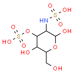 ChemSpider 2D Image | 2-Deoxy-3-O-sulfo-2-(sulfoamino)hexopyranose | C6H13NO11S2