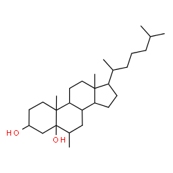 ChemSpider 2D Image | 6-Methylcholestane-3,5-diol | C28H50O2