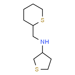 ChemSpider 2D Image | N-(Tetrahydro-2H-thiopyran-2-ylmethyl)tetrahydro-3-thiophenamine | C10H19NS2