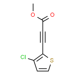 ChemSpider 2D Image | Methyl 3-(3-chloro-2-thienyl)-2-propynoate | C8H5ClO2S