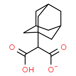 ChemSpider 2D Image | Adamantan-1-yl(carboxy)acetate | C13H17O4