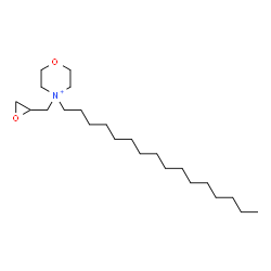 ChemSpider 2D Image | 4-Hexadecyl-4-(2-oxiranylmethyl)morpholin-4-ium | C23H46NO2