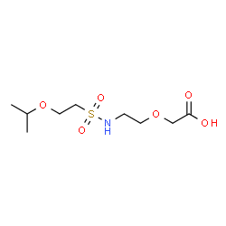ChemSpider 2D Image | 2-Methyl-3,10-dioxa-6-thia-7-azadodecan-12-oic acid 6,6-dioxide | C9H19NO6S