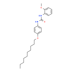 ChemSpider 2D Image | 1-[4-(Decyloxy)phenyl]-3-(2-methoxyphenyl)urea | C24H34N2O3