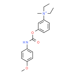 ChemSpider 2D Image | N,N-Diethyl-3-{[(4-methoxyphenyl)carbamoyl]oxy}-N-methylanilinium | C19H25N2O3
