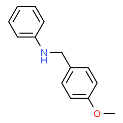 ChemSpider 2D Image | N-(4-Methoxybenzyl)aniline | C14H15NO