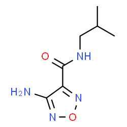 ChemSpider 2D Image | 4-Amino-N-isobutyl-1,2,5-oxadiazole-3-carboxamide | C7H12N4O2