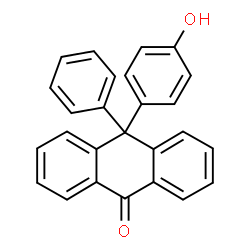 ChemSpider 2D Image | 10-(4-Hydroxyphenyl)-10-phenyl-9(10H)-anthracenone | C26H18O2