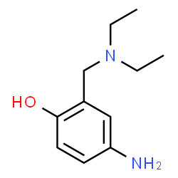 ChemSpider 2D Image | 4-AMINO-α-DIETHYLAMINO-O-CRESOL | C11H18N2O