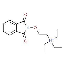 ChemSpider 2D Image | 2-[(1,3-Dioxo-1,3-dihydro-2H-isoindol-2-yl)oxy]-N,N,N-triethylethanaminium | C16H23N2O3