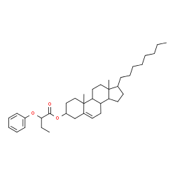 ChemSpider 2D Image | 10,13-Dimethyl-17-octyl-2,3,4,7,8,9,10,11,12,13,14,15,16,17-tetradecahydro-1H-cyclopenta[a]phenanthren-3-yl 2-phenoxybutanoate | C37H56O3
