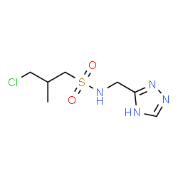 ChemSpider 2D Image | 3-Chloro-2-methyl-N-(4H-1,2,4-triazol-3-ylmethyl)-1-propanesulfonamide | C7H13ClN4O2S
