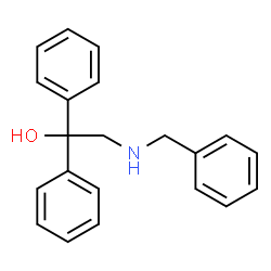 ChemSpider 2D Image | 2-(Benzylamino)-1,1-diphenylethanol | C21H21NO