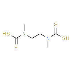 ChemSpider 2D Image | 1,2-Ethanediylbis(methylcarbamodithioic acid) | C6H12N2S4
