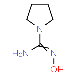 ChemSpider 2D Image | 1-Pyrrolidinecarboximidamide,N-hydroxy- | C5H11N3O