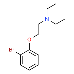 ChemSpider 2D Image | 2-(2-DIETHYLAMINO)ETHOXY-BROMOBENZENE | C12H18BrNO