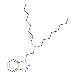 ChemSpider 2D Image | N-[2-(1H-Benzotriazol-1-yl)ethyl]-N-octyl-1-octanamine | C24H42N4