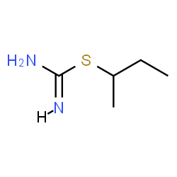 ChemSpider 2D Image | sec-Butyl carbamimidothioate | C5H12N2S
