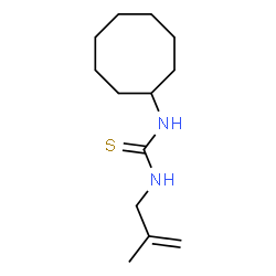 ChemSpider 2D Image | 1-Cyclooctyl-3-(2-methyl-2-propen-1-yl)thiourea | C13H24N2S