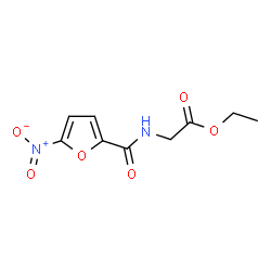 ChemSpider 2D Image | Ethyl N-(5-nitro-2-furoyl)glycinate | C9H10N2O6