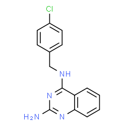ChemSpider 2D Image | N~4~-(4-Chlorobenzyl)-2,4-quinazolinediamine | C15H13ClN4