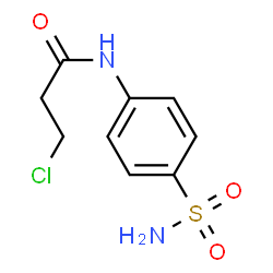 ChemSpider 2D Image | 3-Chloro-N-(4-sulfamoylphenyl)propanamide | C9H11ClN2O3S