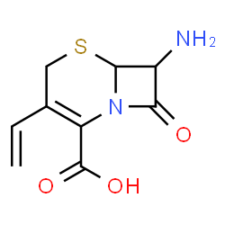 ChemSpider 2D Image | 7-Amino-8-oxo-3-vinyl-5-thia-1-azabicyclo[4.2.0]oct-2-ene-2-carboxylic acid | C9H10N2O3S
