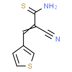 ChemSpider 2D Image | 2-Cyano-3-(3-thienyl)-2-propenethioamide | C8H6N2S2