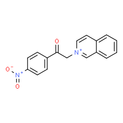 ChemSpider 2D Image | 2-[2-(4-Nitrophenyl)-2-oxoethyl]isoquinolinium | C17H13N2O3
