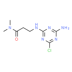 ChemSpider 2D Image | N~3~-(4-Amino-6-chloro-1,3,5-triazin-2-yl)-N,N-dimethyl-beta-alaninamide | C8H13ClN6O