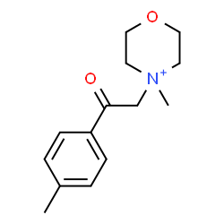 ChemSpider 2D Image | 4-Methyl-4-[2-(4-methylphenyl)-2-oxoethyl]morpholin-4-ium | C14H20NO2