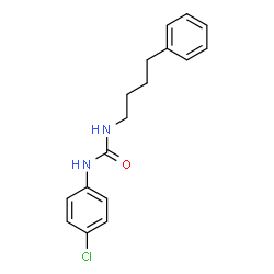 ChemSpider 2D Image | 1-(4-Chlorophenyl)-3-(4-phenylbutyl)urea | C17H19ClN2O