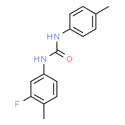 ChemSpider 2D Image | 1-(3-Fluoro-4-methylphenyl)-3-(4-methylphenyl)urea | C15H15FN2O