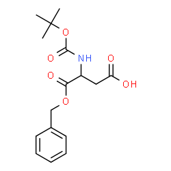 ChemSpider 2D Image | Boc-Asp-OBzl | C16H21NO6