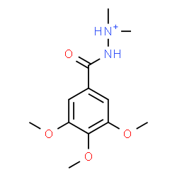 ChemSpider 2D Image | 1,1-Dimethyl-2-(3,4,5-trimethoxybenzoyl)hydrazinium | C12H19N2O4