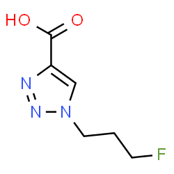 ChemSpider 2D Image | 1-(3-Fluoropropyl)-1H-1,2,3-triazole-4-carboxylic acid | C6H8FN3O2