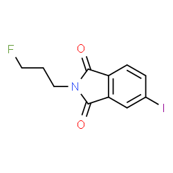 ChemSpider 2D Image | 2-(3-Fluoropropyl)-5-iodo-1H-isoindole-1,3(2H)-dione | C11H9FINO2