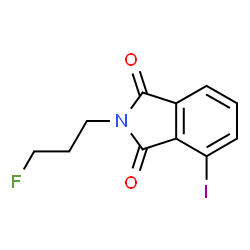 ChemSpider 2D Image | 2-(3-Fluoropropyl)-4-iodo-1H-isoindole-1,3(2H)-dione | C11H9FINO2