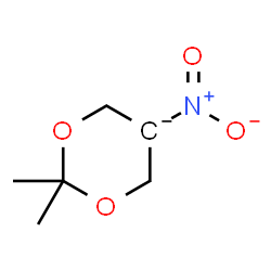 ChemSpider 2D Image | 2,2-Dimethyl-5-nitro-1,3-dioxan-5-ide | C6H10NO4