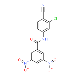 ChemSpider 2D Image | N-(3-Chloro-4-cyanophenyl)-3,5-dinitrobenzamide | C14H7ClN4O5
