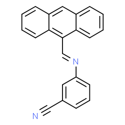 ChemSpider 2D Image | 3-[(E)-(9-Anthrylmethylene)amino]benzonitrile | C22H14N2
