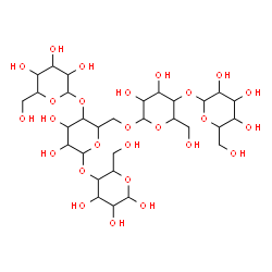 ChemSpider 2D Image | Hexopyranosyl-(1->4)-[hexopyranosyl-(1->4)hexopyranosyl-(1->6)]hexopyranosyl-(1->4)hexopyranose | C30H52O26