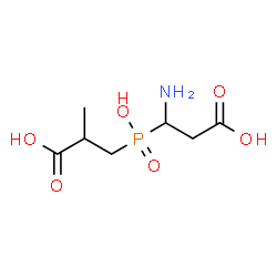 ChemSpider 2D Image | 3-[(1-Amino-2-carboxyethyl)(hydroxy)phosphoryl]-2-methylpropanoic acid | C7H14NO6P