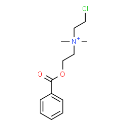 ChemSpider 2D Image | 2-(Benzoyloxy)-N-(2-chloroethyl)-N,N-dimethylethanaminium | C13H19ClNO2