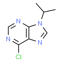 ChemSpider 2D Image | 6-Chloro-9-isopropyl-9H-purine | C8H9ClN4